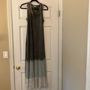 Tempi Paris long dress. Grey hombre. Size small